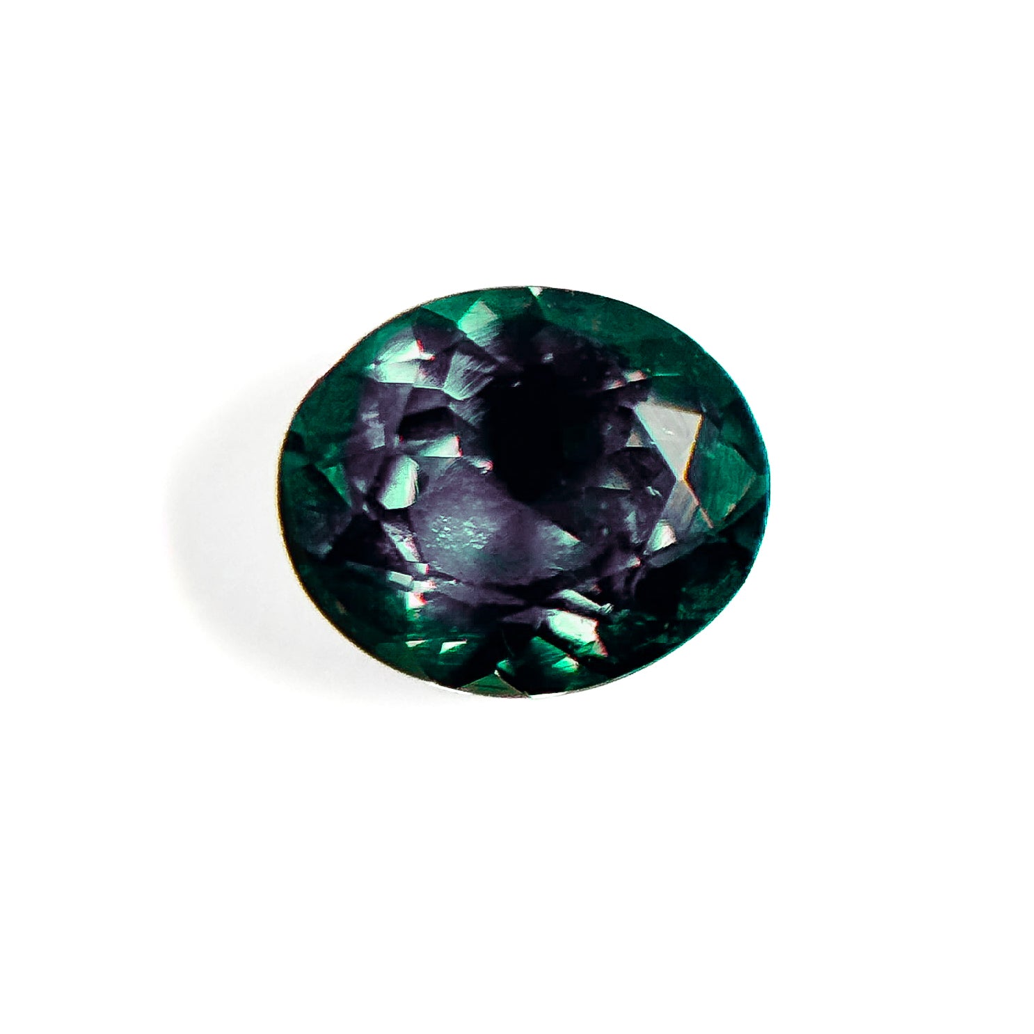 Russian Alexandrite Green 6x5x3.1 Facet Oval Colour Change 0.75 Carat