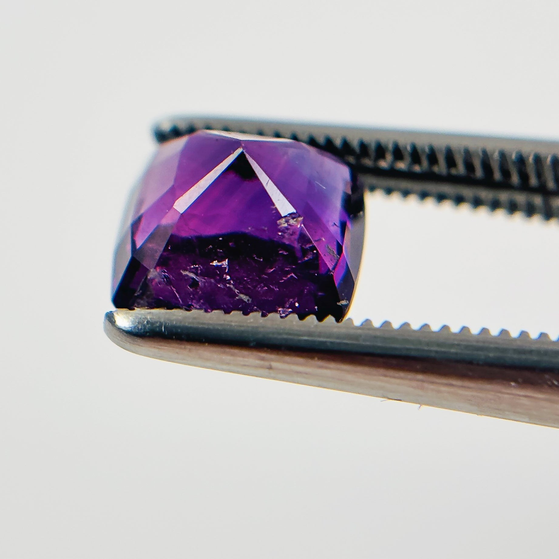 Unheated Amethyst 7.9x7x5.3 Facet Cushion 1.8 Carat