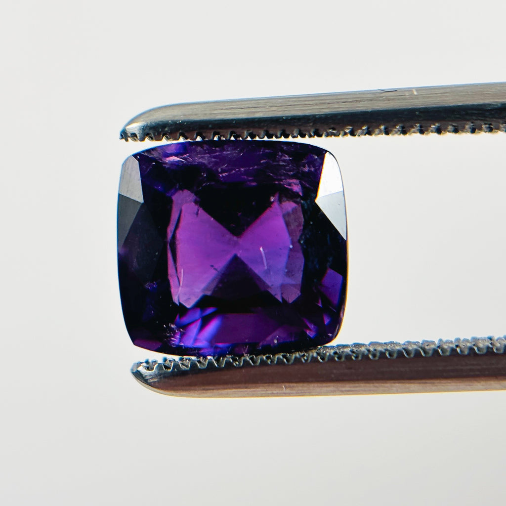 Unheated Amethyst 7.9x7x5.3 Facet Cushion 1.8 Carat