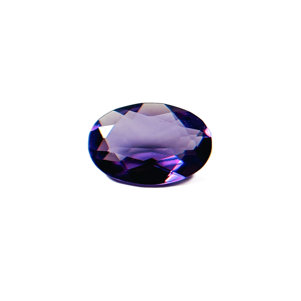 African Purple Amethyst 6x4x2.2 Facet Oval 0.45 Carat Extra Fine AA