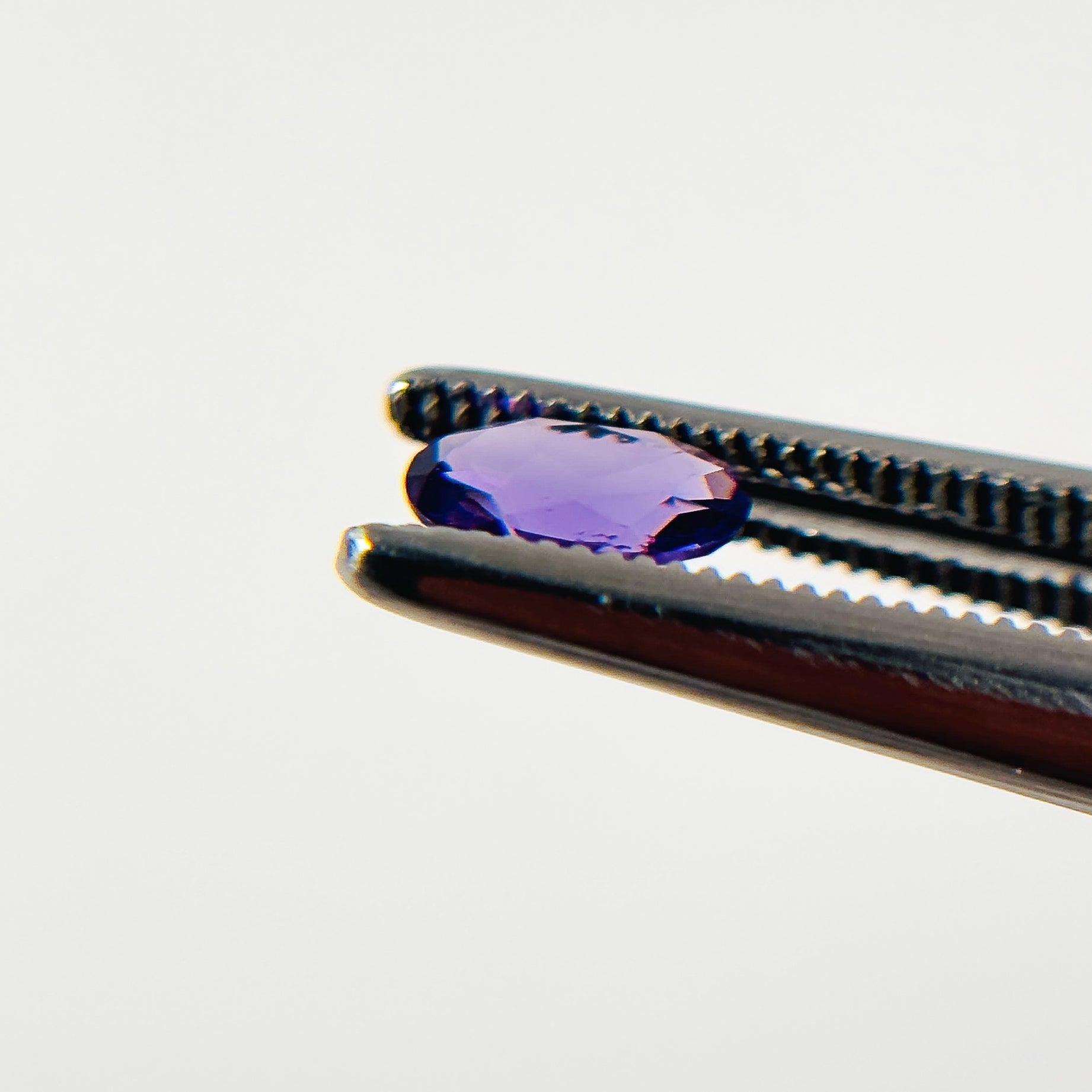 African Purple Amethyst 6x4x2.2 Facet Oval 0.45 Carat Extra Fine AA