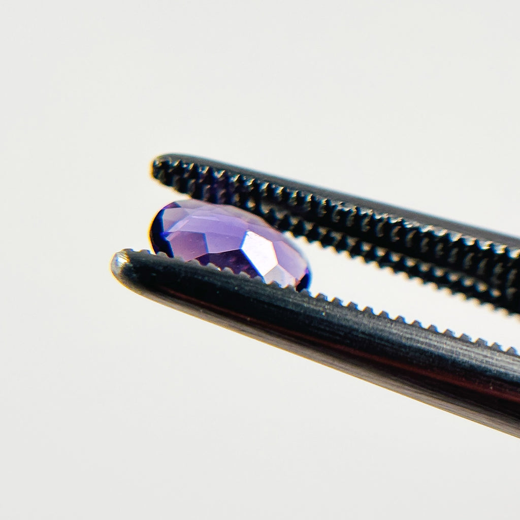 African Purple Amethyst 6x4x2.2 Facet Oval 0.45 Carat Extra Fine AA