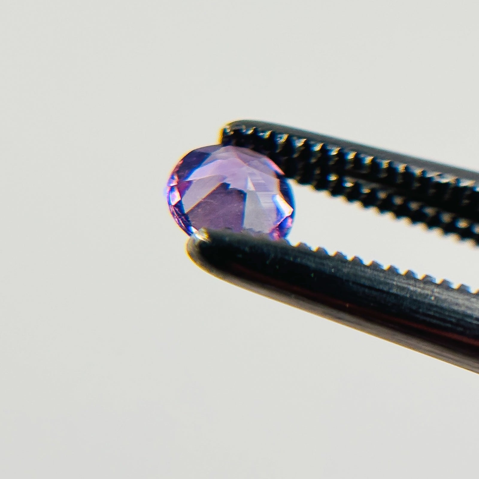 African Purple Amethyst 4X4X2.5 Facet Round 0.30 Carat Extra Fine AA