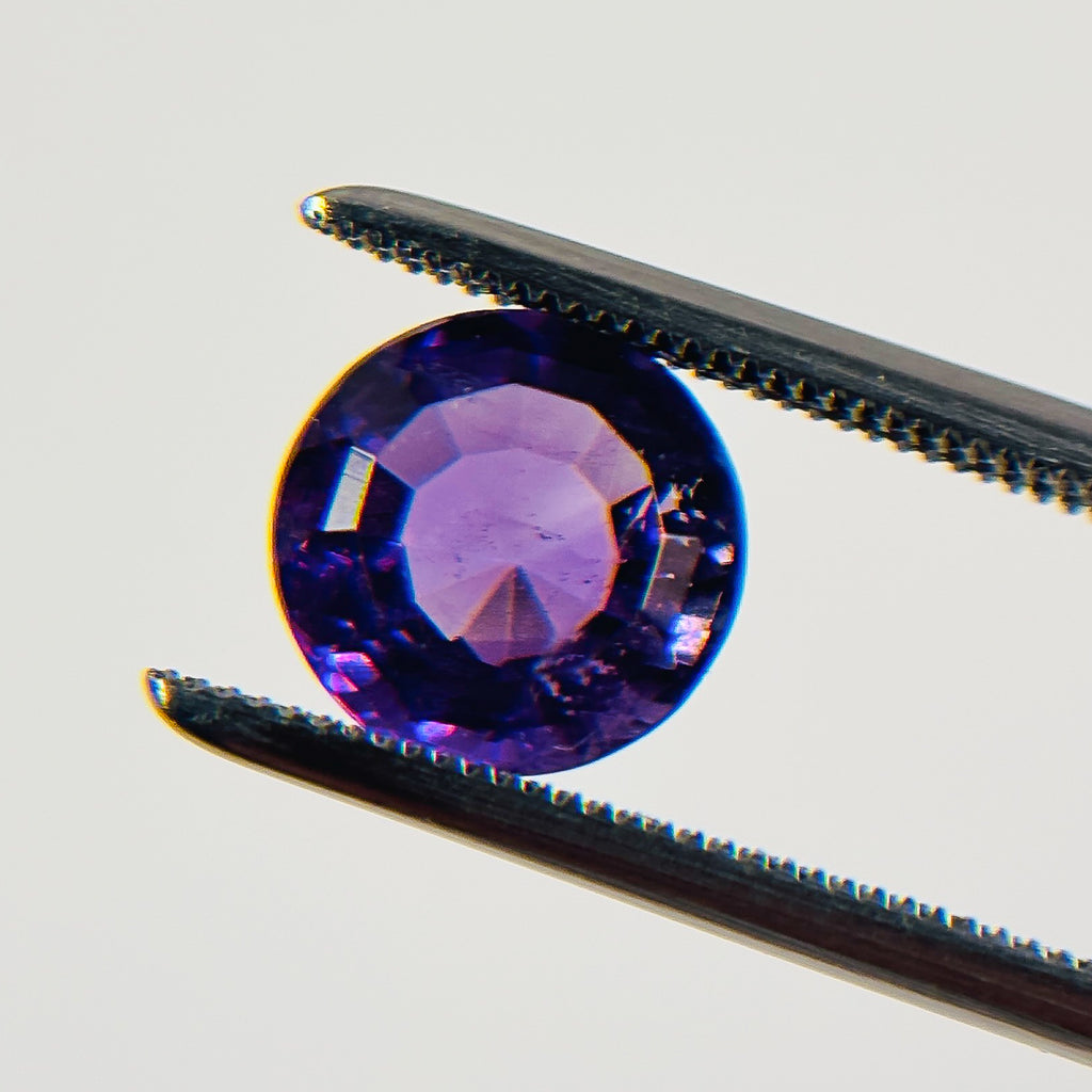 African Purple Amethyst 8x8x5.5 Facet Round 2.2 Carat