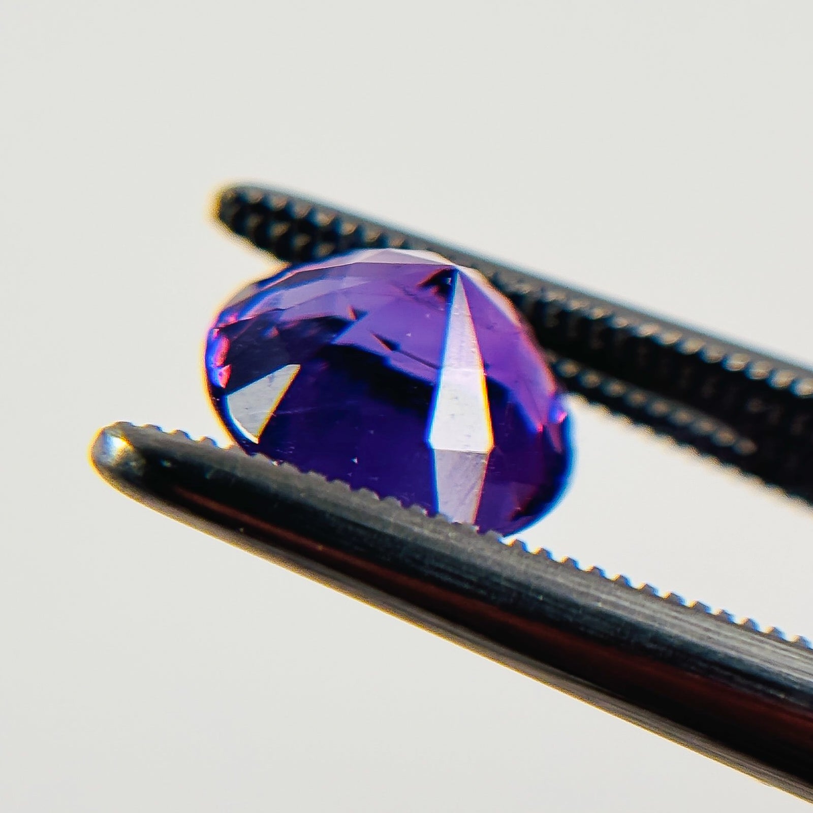 African Purple Amethyst 8x8x5.5 Facet Round 2.2 Carat