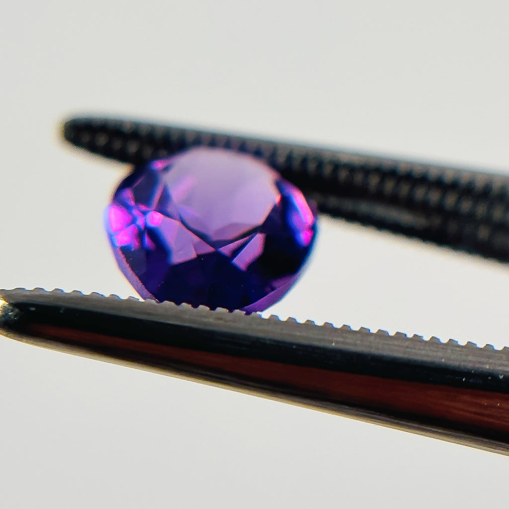 African Purple Amethyst 10x7x5 Facet Pear 1.90 Carat Extra Fine AA