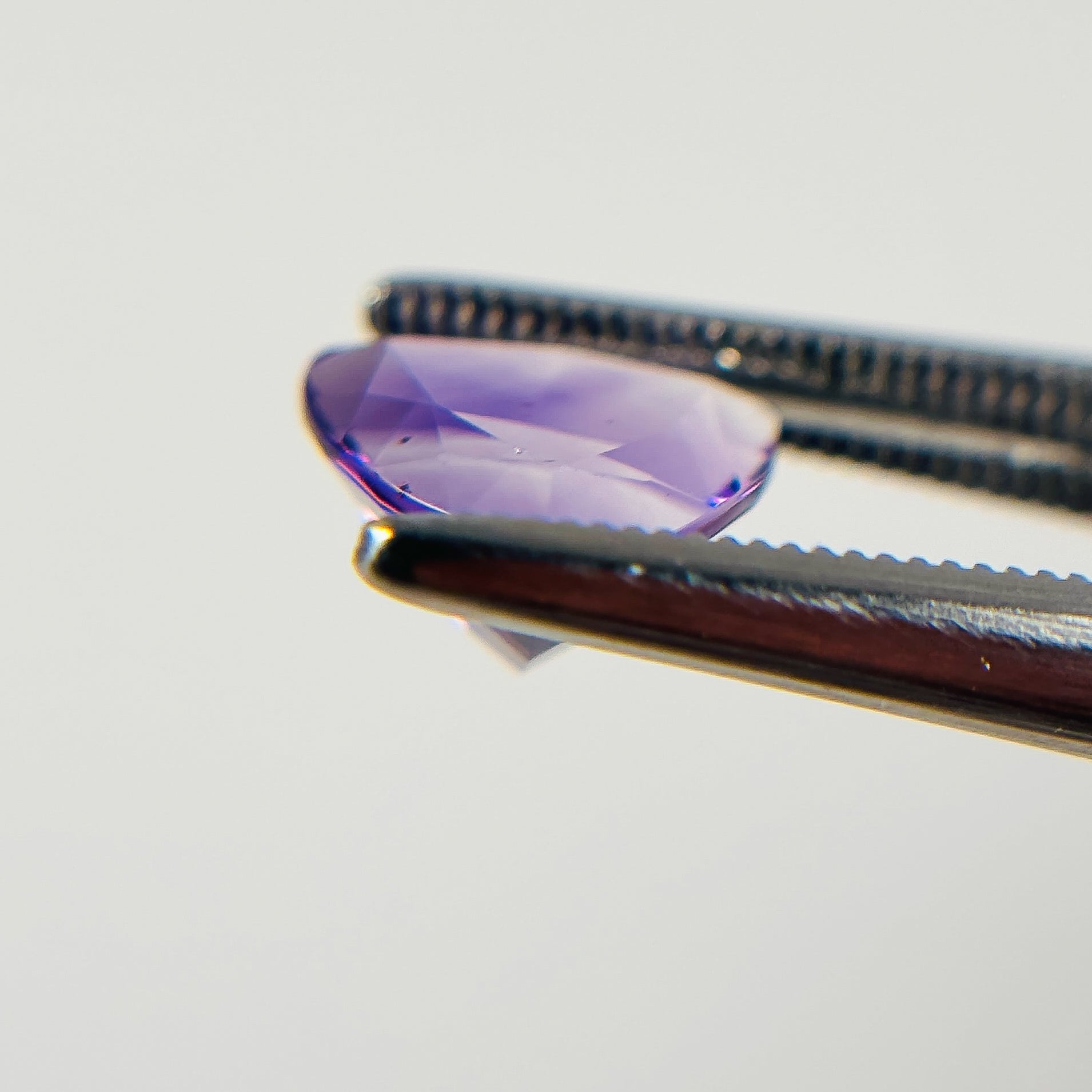 African Purple Amethyst 8x8x5 Facet Trillion 1.35 Carat Extra Fine AA