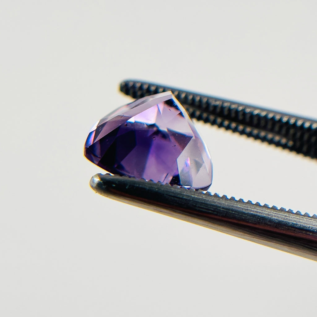 African Purple Amethyst 8x8x5 Facet Trillion 1.35 Carat Extra Fine AA