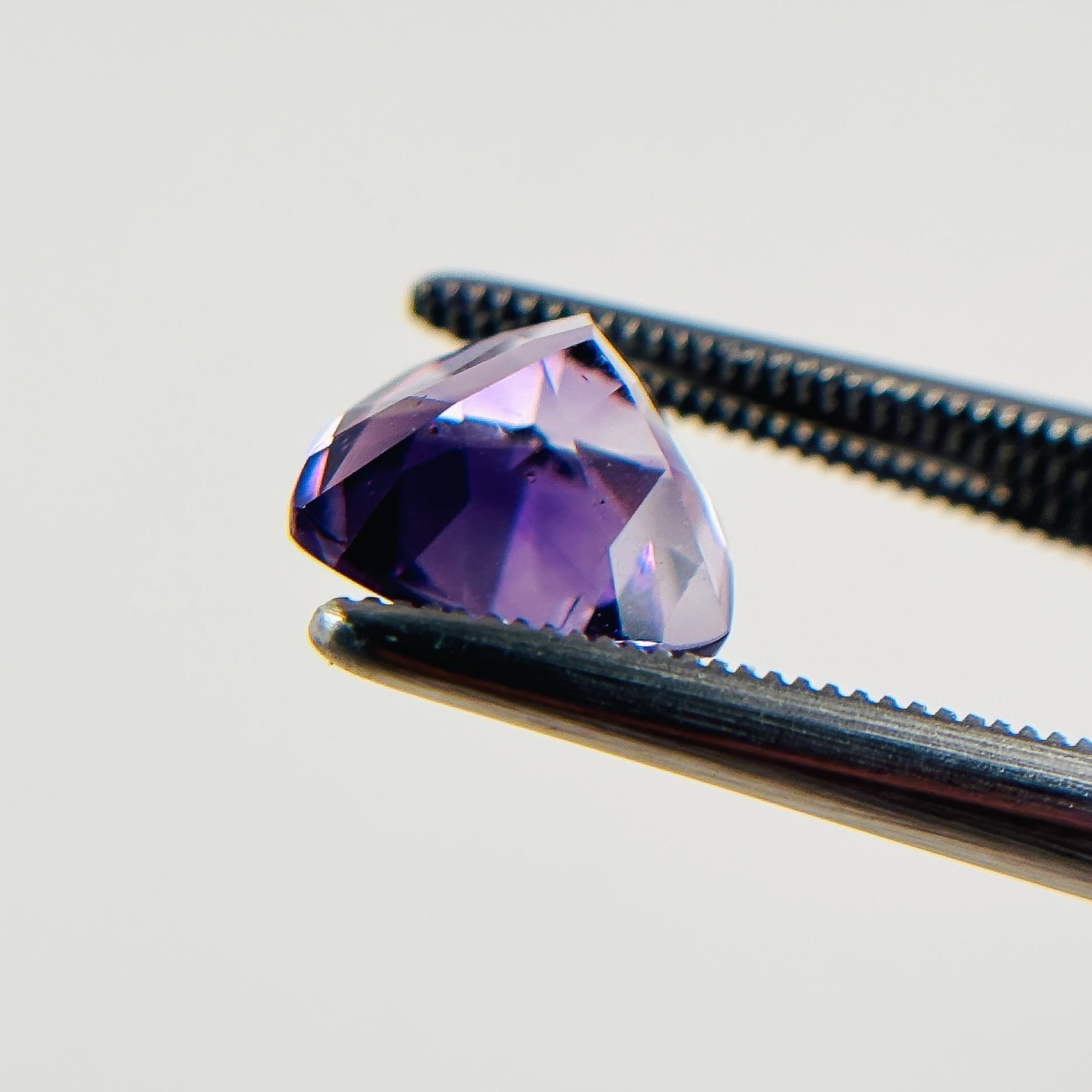 African Purple Amethyst 8x8x5 Facet Trillion 1.35 Carat Extra Fine AA