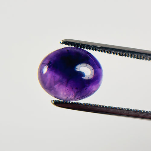 African Purple Amethyst 12X10X4 Cabochon Oval 4 Carat