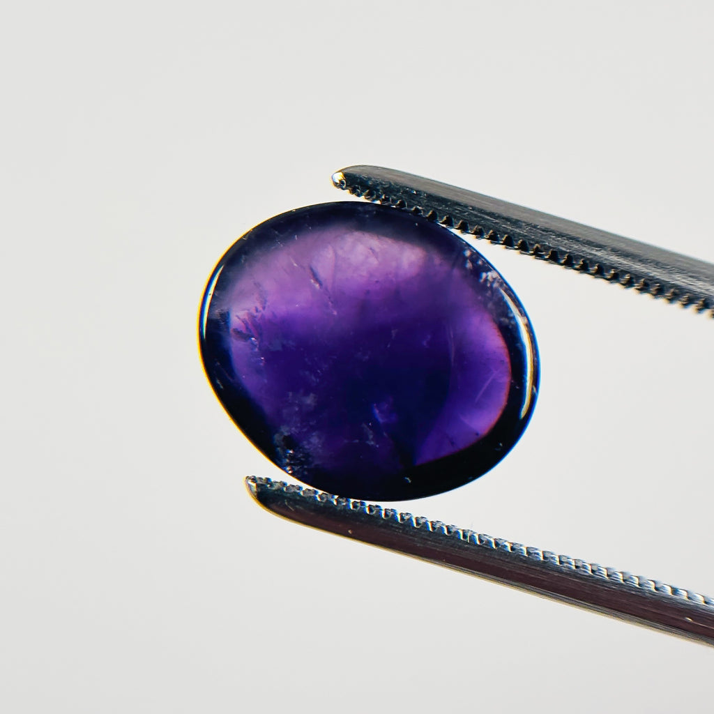 African Purple Amethyst 12X10X4 Cabochon Oval 4 Carat