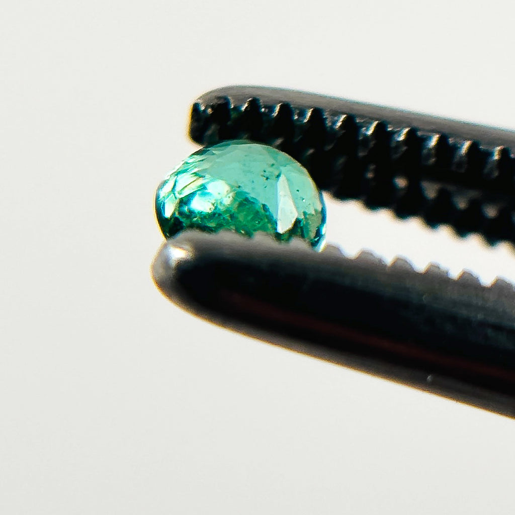 Colombian Emerald 2.9x2.9x2 Facet Round 0.1 Carat