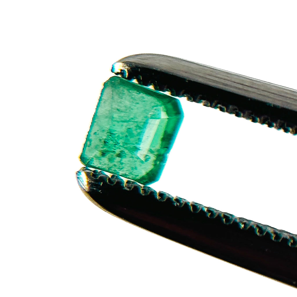 Pack Colombian Emerald 3x3x1.2 Facet Square 0.25 Carat