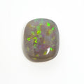 Dark Opal Green Multicolour 12x10x5 Cabochon Cushion 4.90 Carat