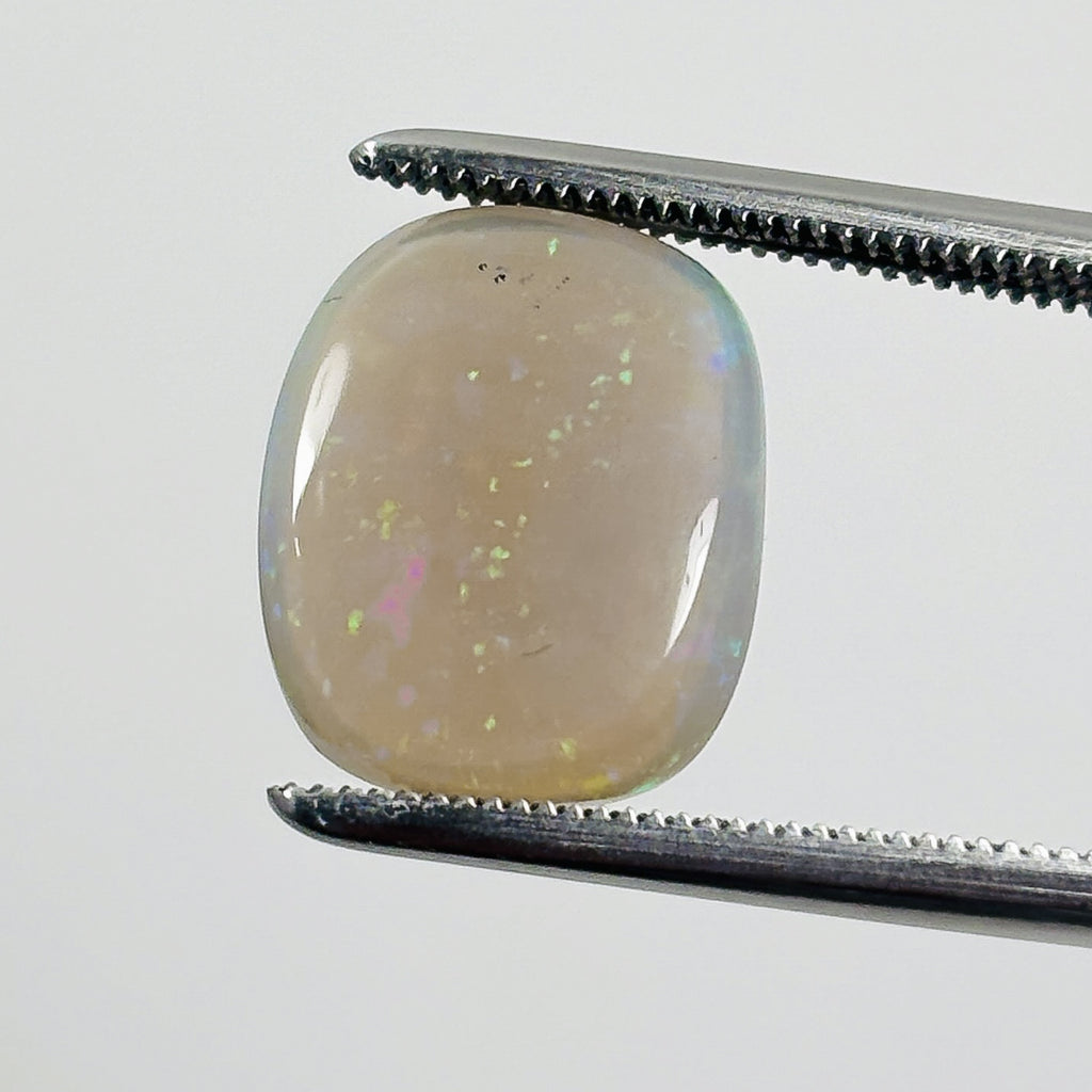 Dark Opal Green Multicolour 12x10x5 Cabochon Cushion 4.90 Carat