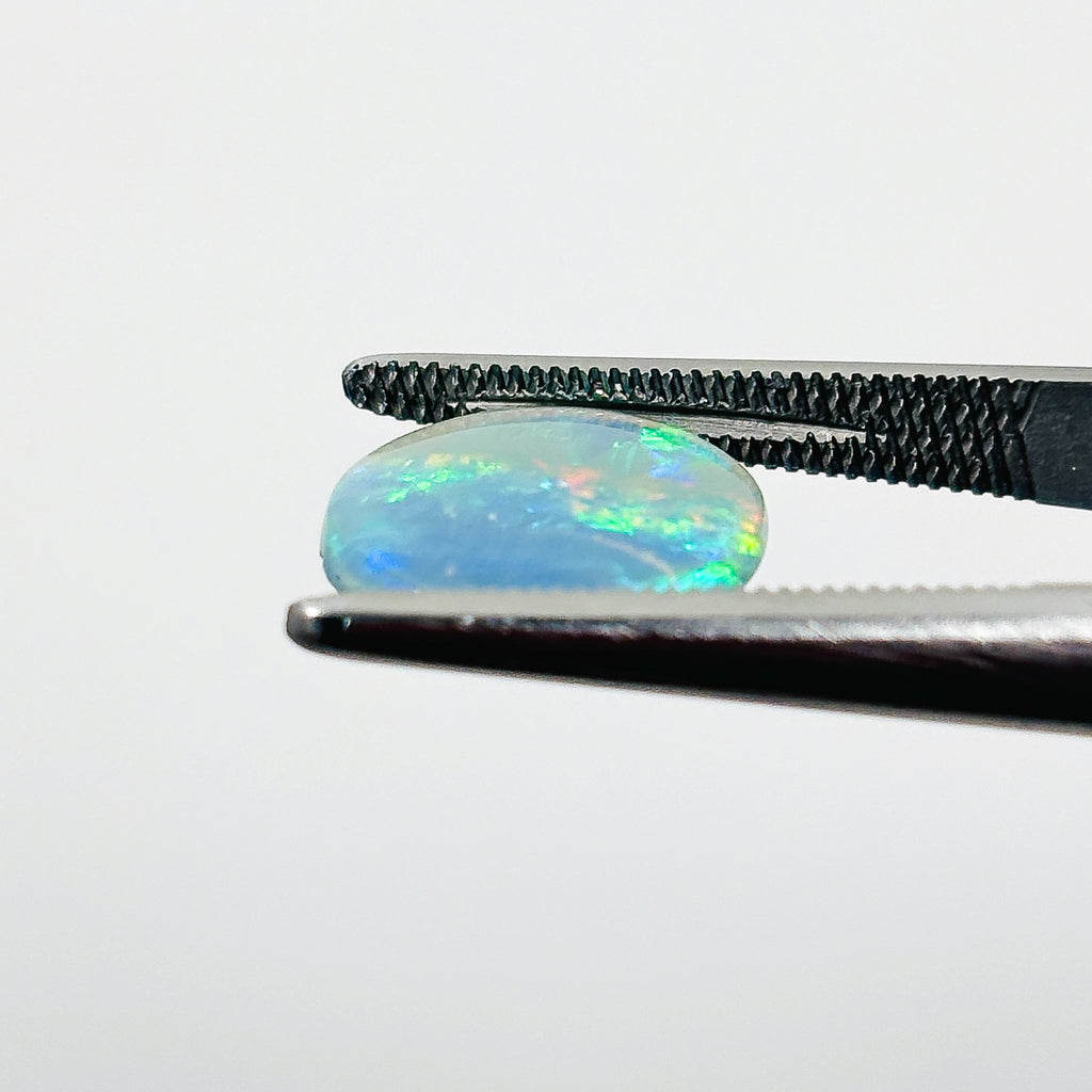 Crystal Opal Blue Multicolour 11.5x11.5x2 Cabochon Round 1.80 Carat