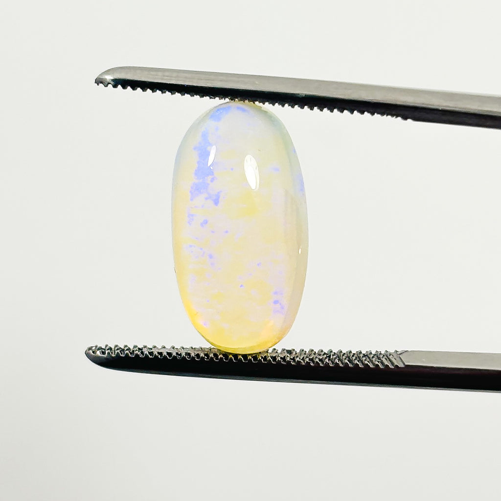 Crystal Opal Blue 14x8x5 Cabochon Oval 3.65 Carat