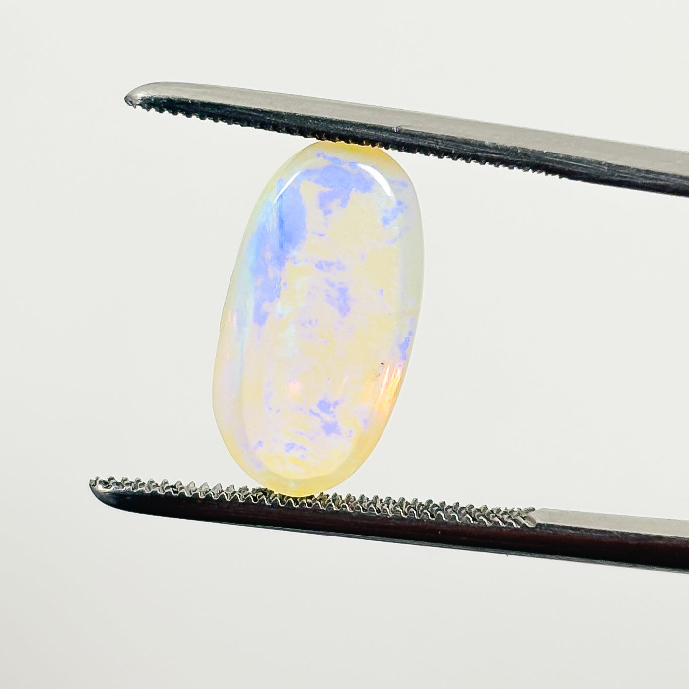 Crystal Opal Blue 14x8x5 Cabochon Oval 3.65 Carat