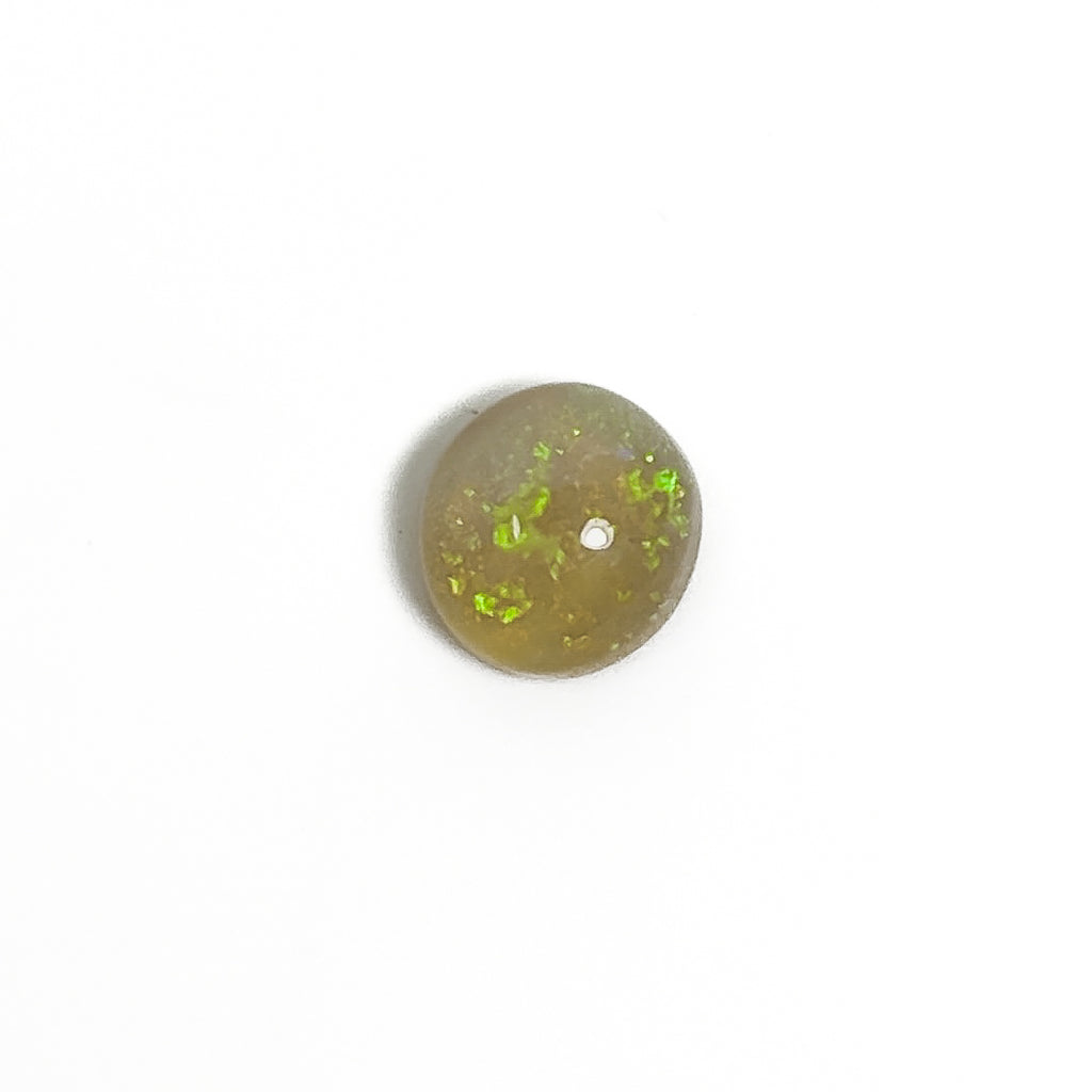 Crystal Opal Green 7x7x4 Cabochon Round 1.60 Carat