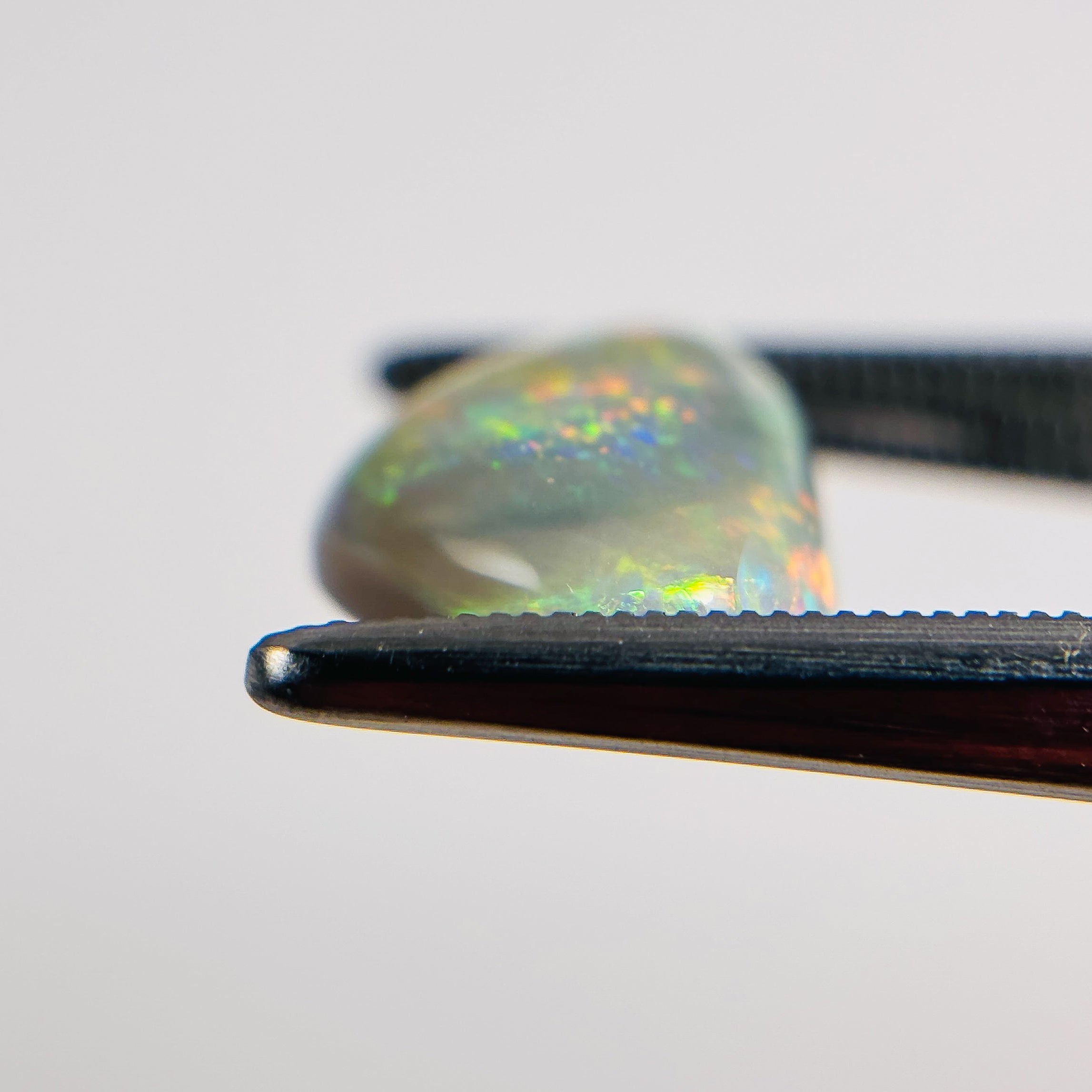 Semi Black Opal Multicolour 15x10x4.5 Cabochon Freeform 4.10 Carat