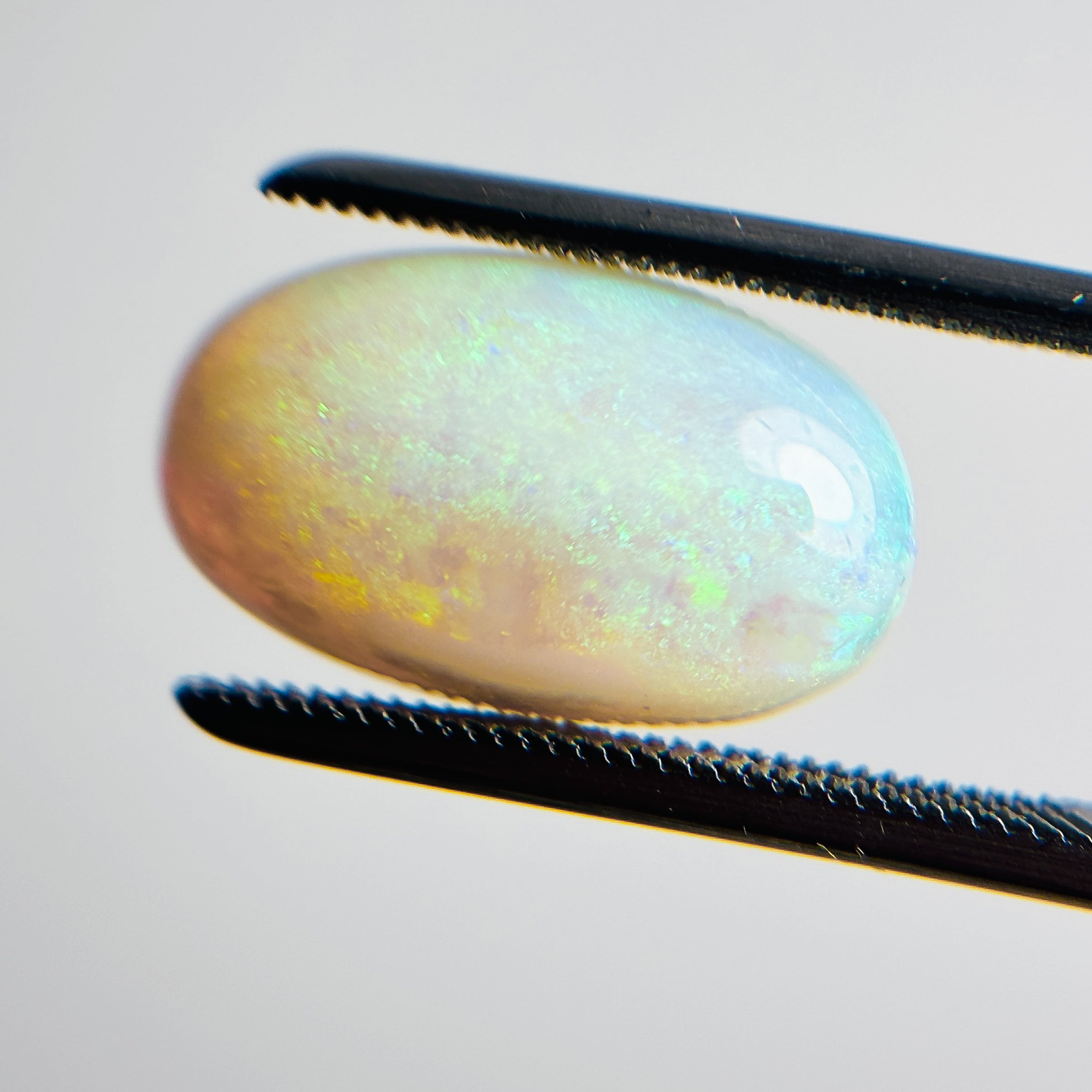 Crystal Opal Green 16x9x5 Cabochon Oval 5 Carat