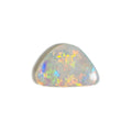 White Opal Red Multicolour 11x8x3 Cabochon Freeform 1.55 Carat