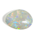 White Opal Red Multicolour 17x13x5 Cabochon Freeform 6.35 Carat