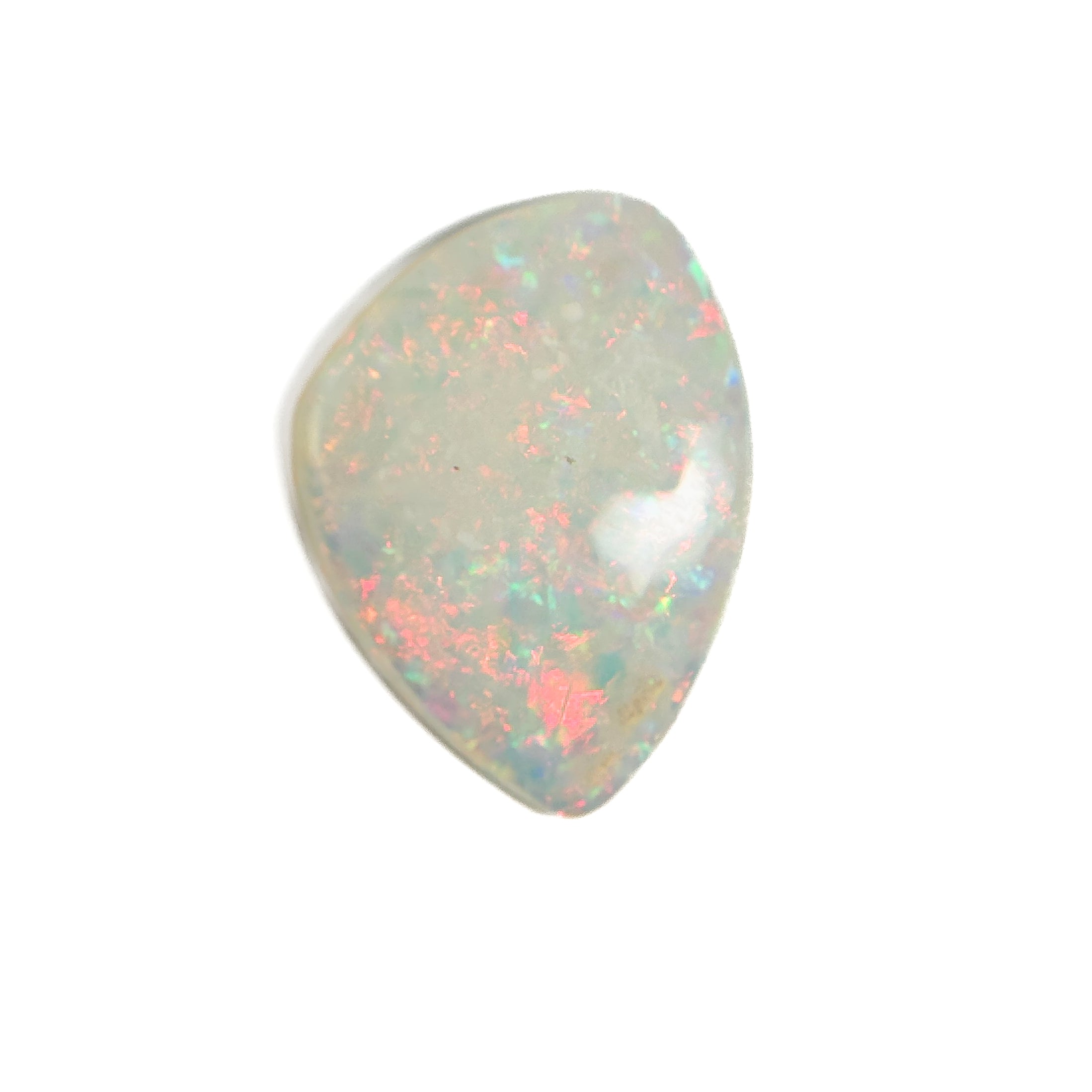 White Opal Multicolour 17x12x3 Cabochon Freeform 2.90 Carat