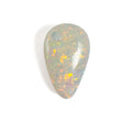 White Opal Multicolour 15x9x6 Cabochon Pear 5.05 Carat