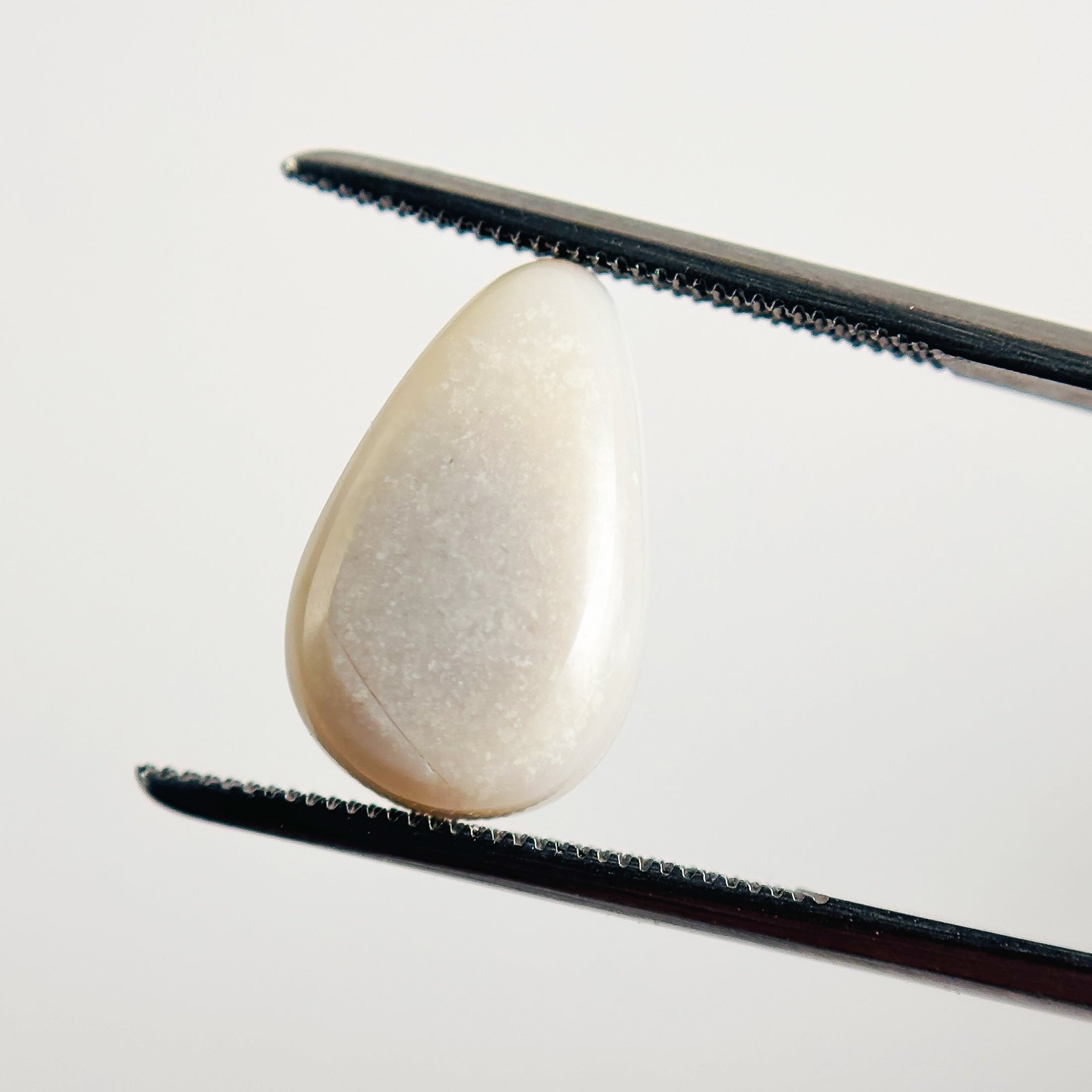 White Opal Multicolour 15x9x6 Cabochon Pear 5.05 Carat