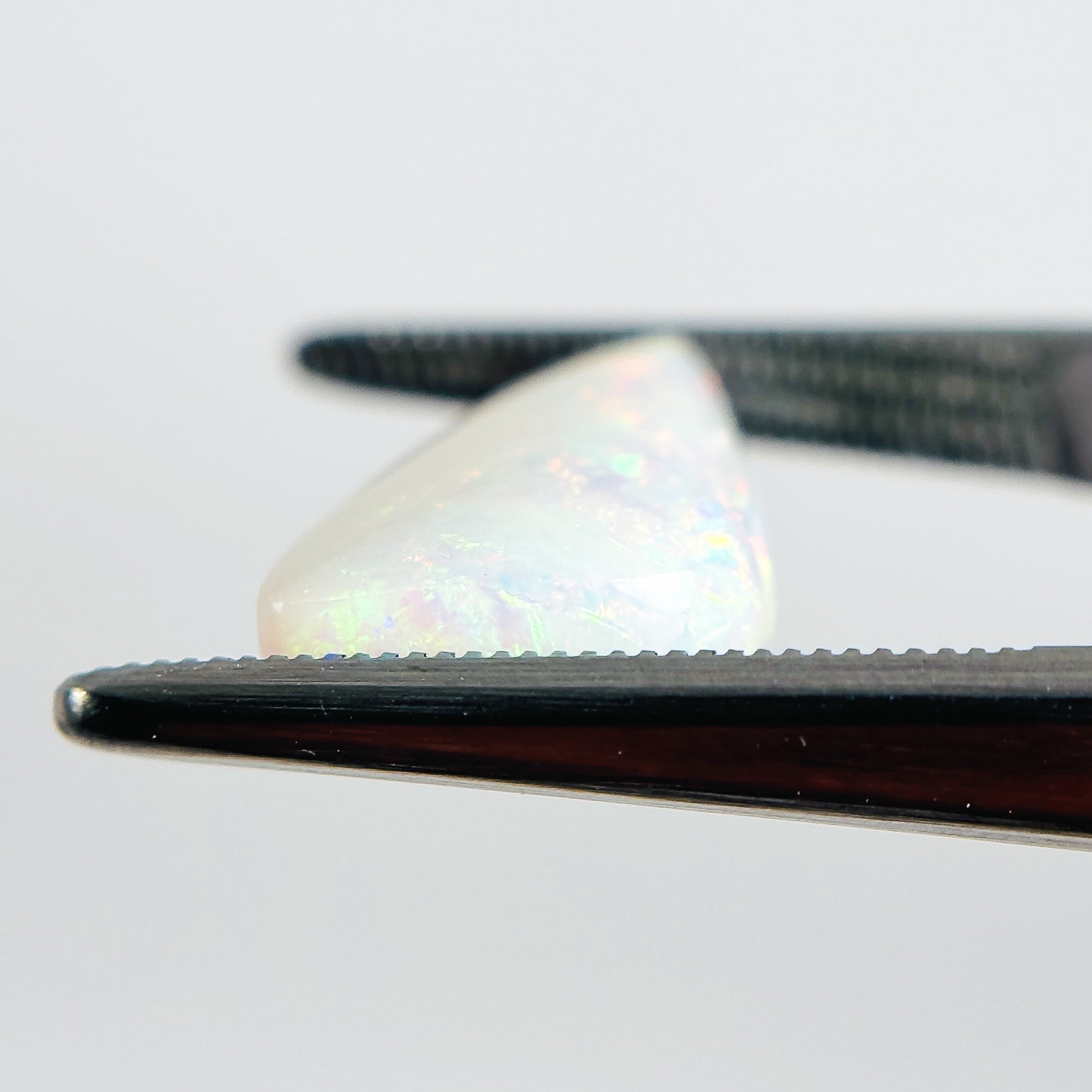 White Opal Multicolour 16x9x4 Cabochon Freeform 3.40 Carat