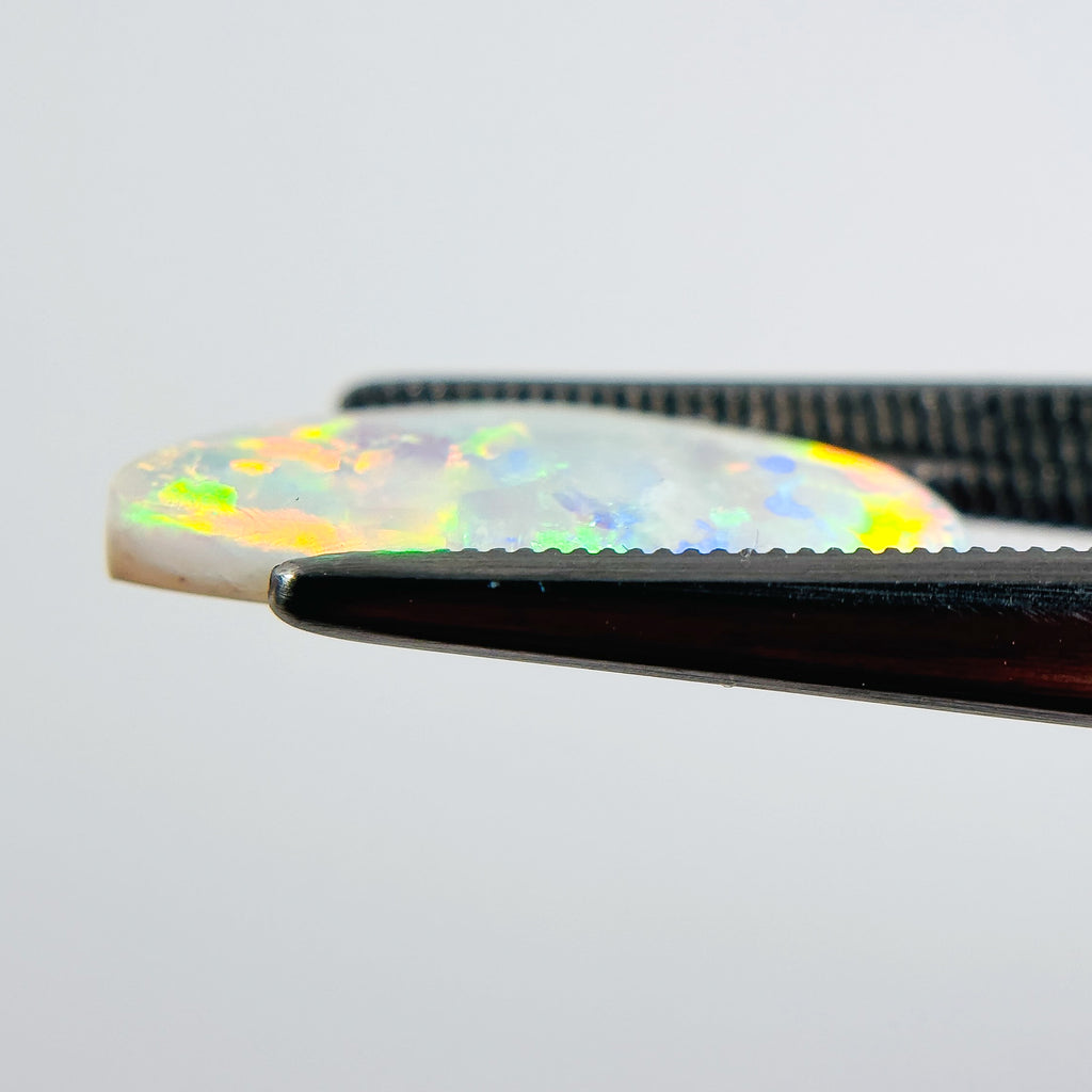 White Opal Multicolour 17.5x8x3 Cabochon Freeform 2.80 Carat