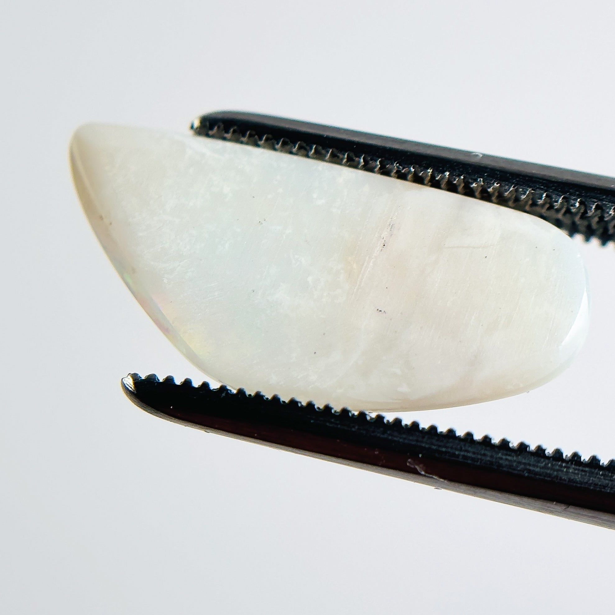 White Opal Multicolour 17.5x8x3 Cabochon Freeform 2.80 Carat
