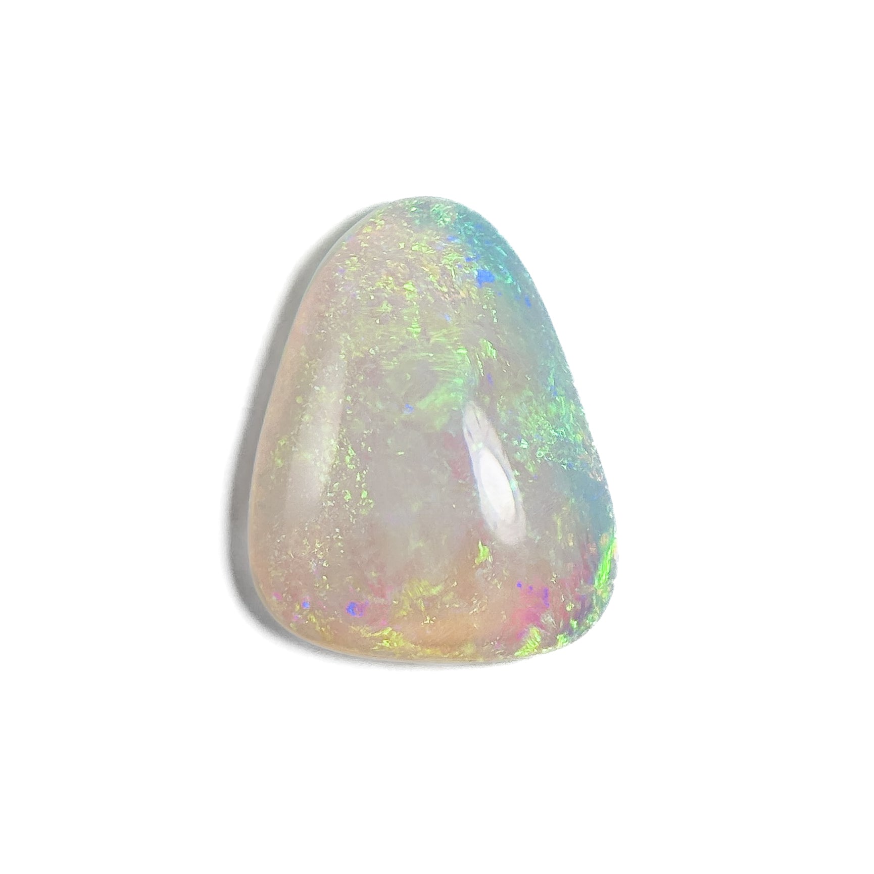 Crystal Opal Green Blue 11x8x3 Cabochon Freeform 1.50 Carat