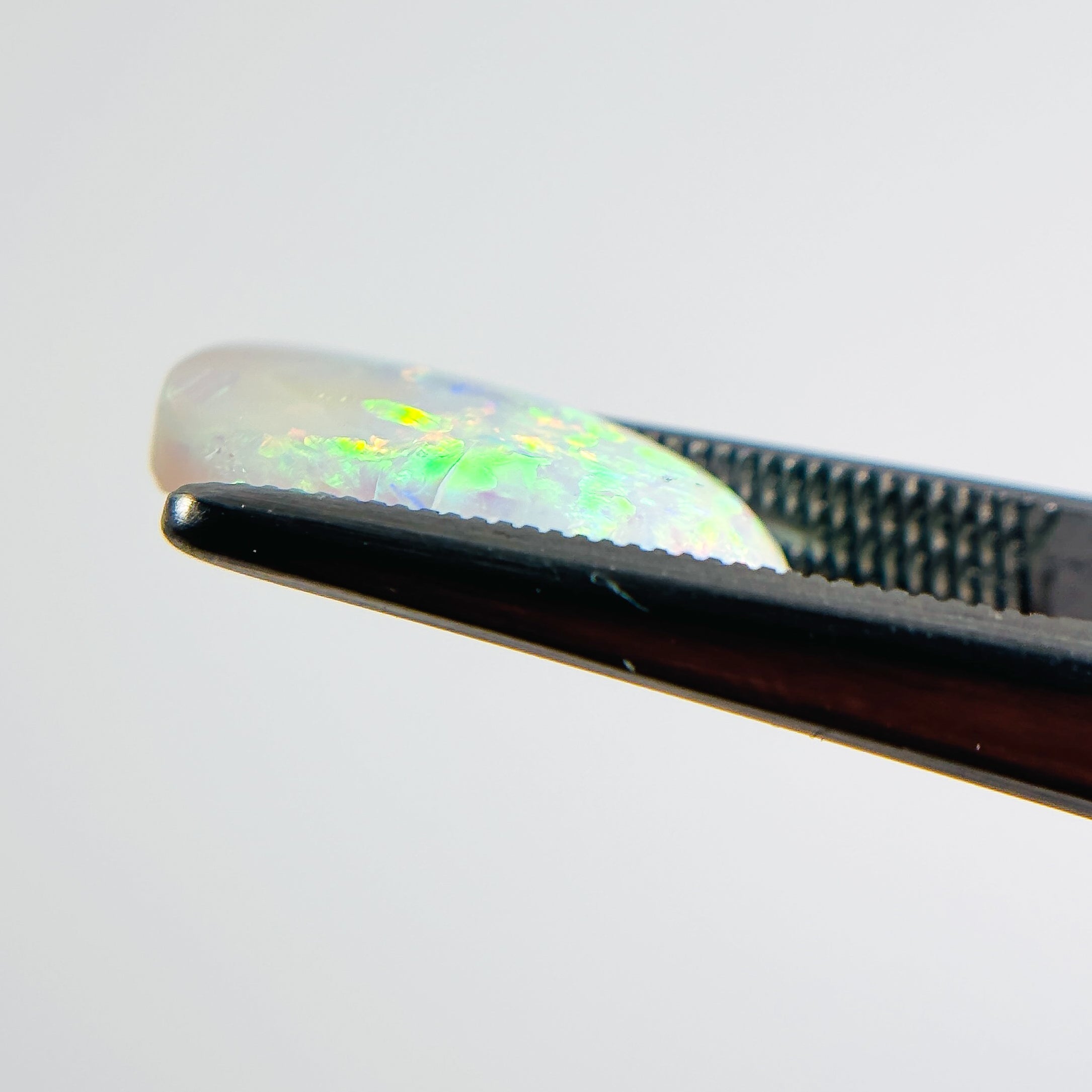 White Opal Multicolour 15x7x3.5 Cabochon Freeform 2.50 Carat