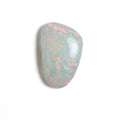 White Opal Multicolour 11x7x3 Cabochon Freeform 1.75 Carat