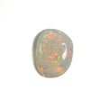 White Opal Red Multicolour 10x7x3 Cabochon Freeform 1.4 Carat