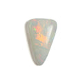 White Opal Multicolour 14X9X3.5 Cabochon Triangle 2.70 Carat