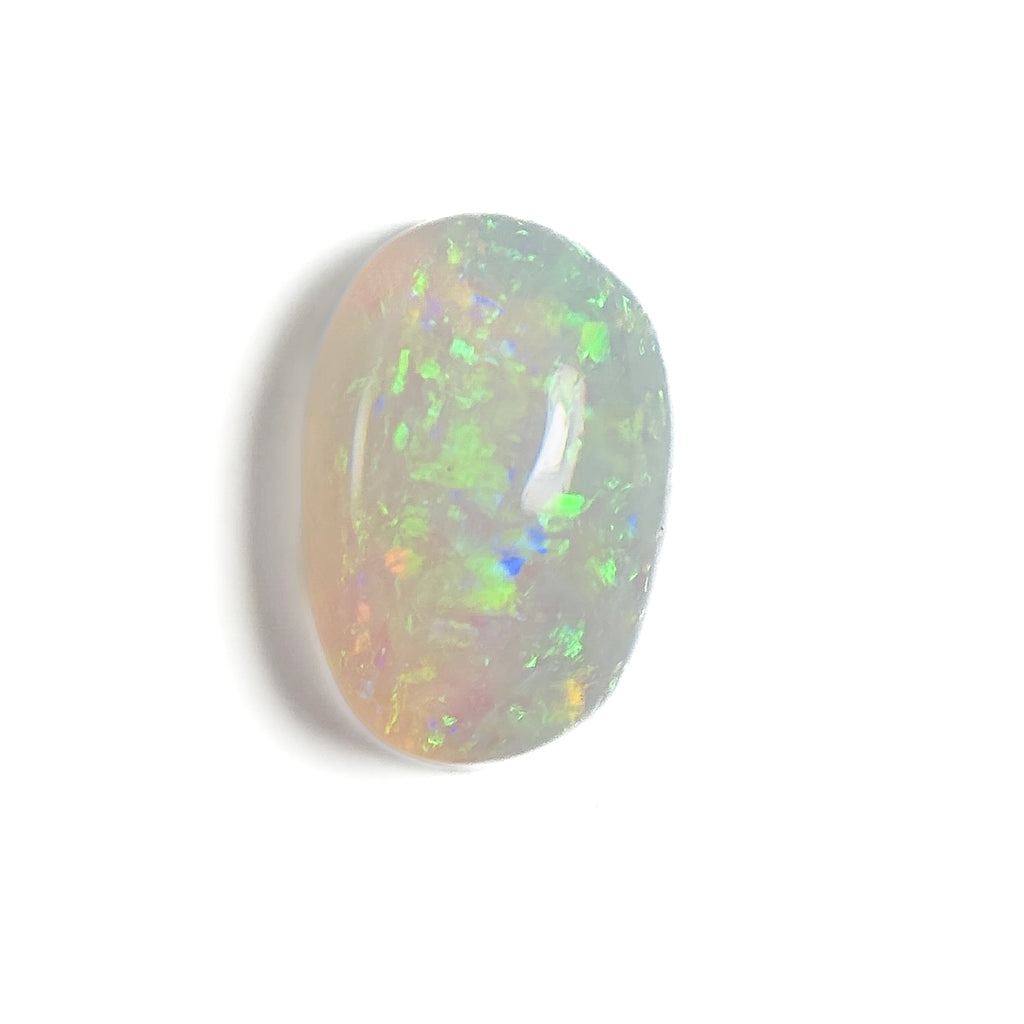 Crystal Opal Green Blue 9x6x3.5 Cabochon Oval 1.40 Carat
