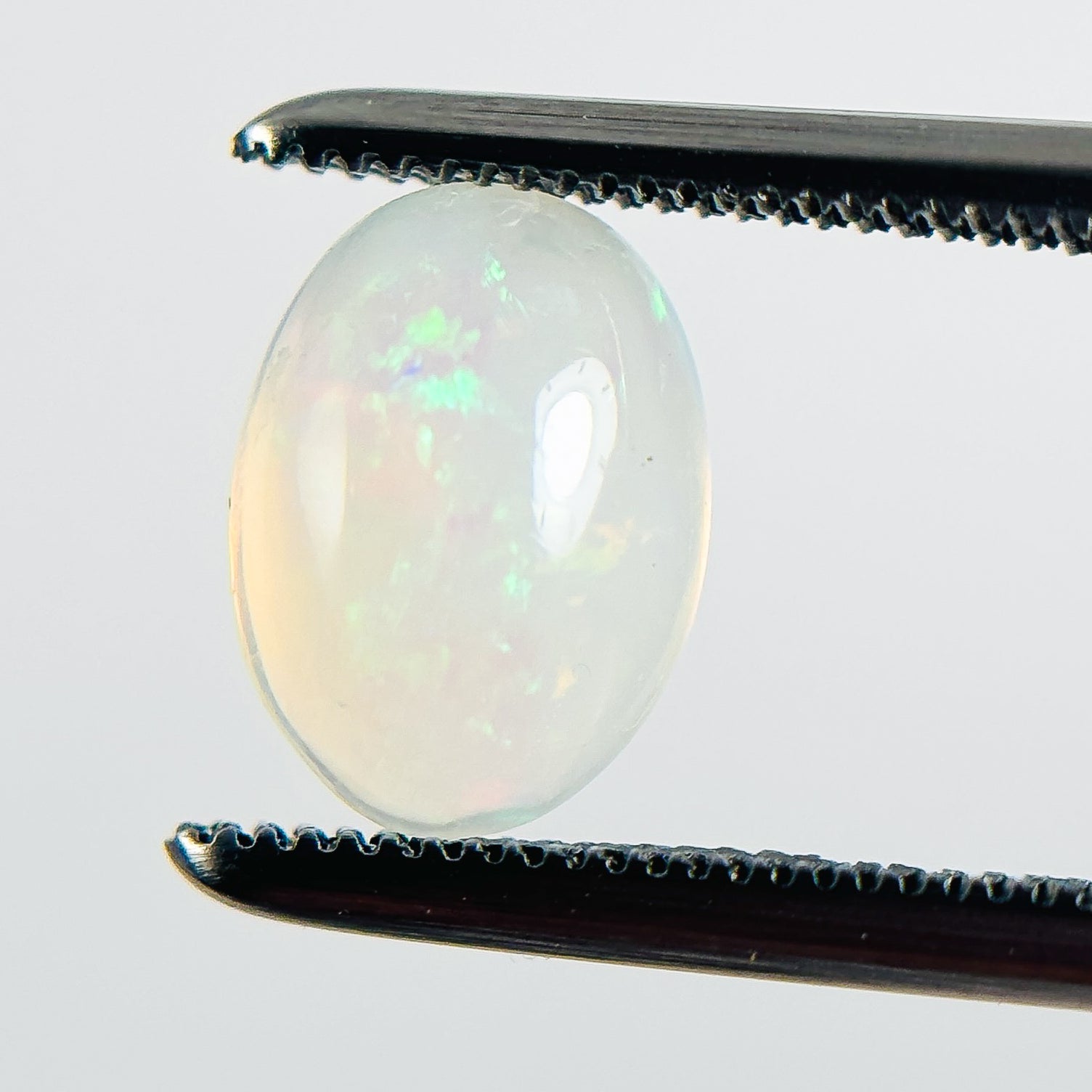 Crystal Opal Green 9x6x4 Cabochon Oval 1.20 Carat