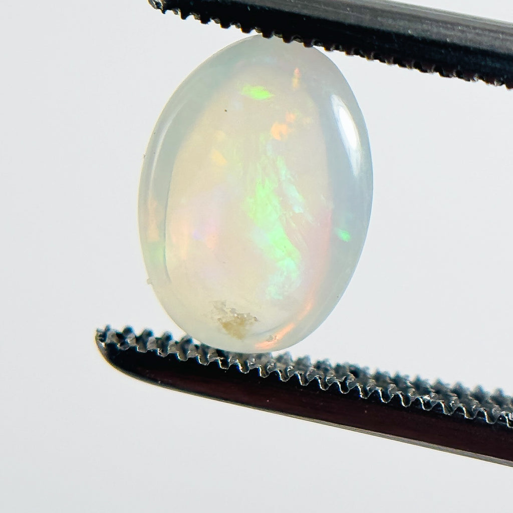 Crystal Opal Green 9x6x4 Cabochon Oval 1.20 Carat