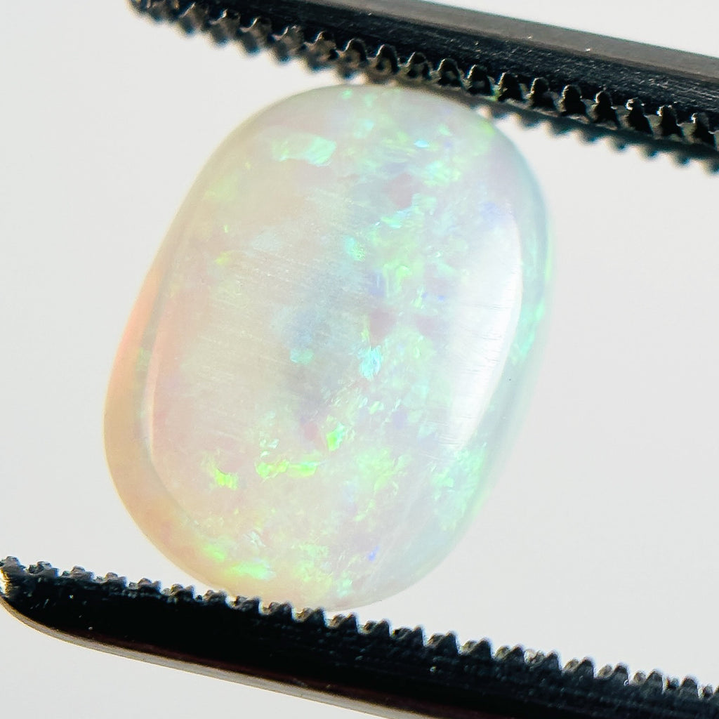 Crystal Opal Green 9x7x5 Cabochon Oval 1.90 Carat
