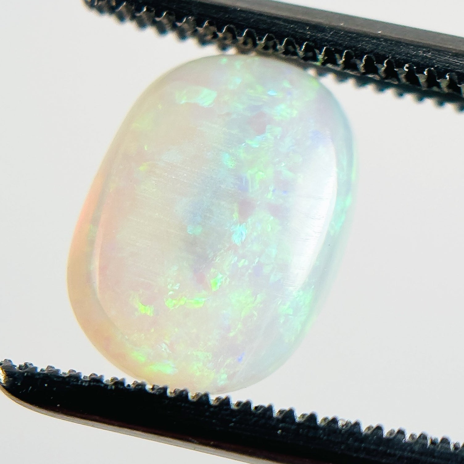 Crystal Opal Green 9x7x5 Cabochon Oval 1.90 Carat