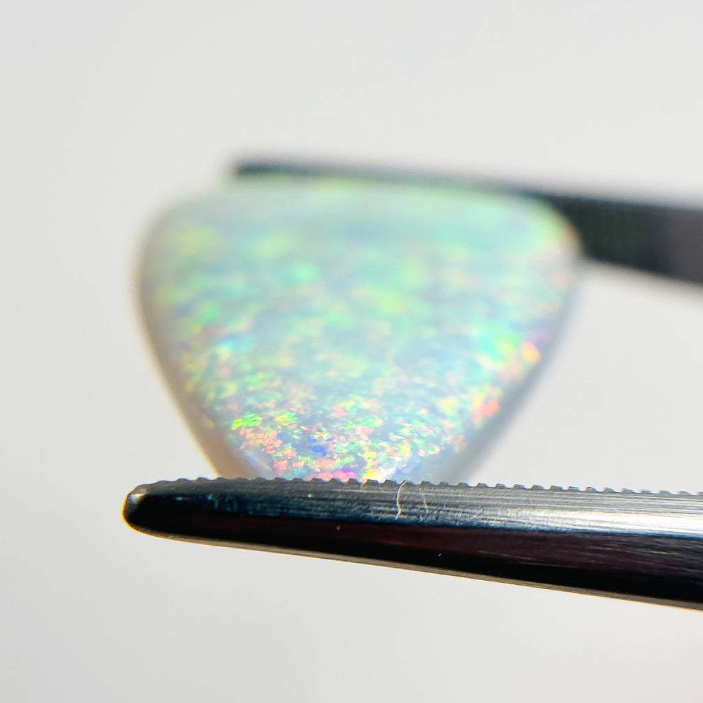 Semi Black Opal Multicolour 26x17x6.2 Cabochon Pear 16.45 Carat