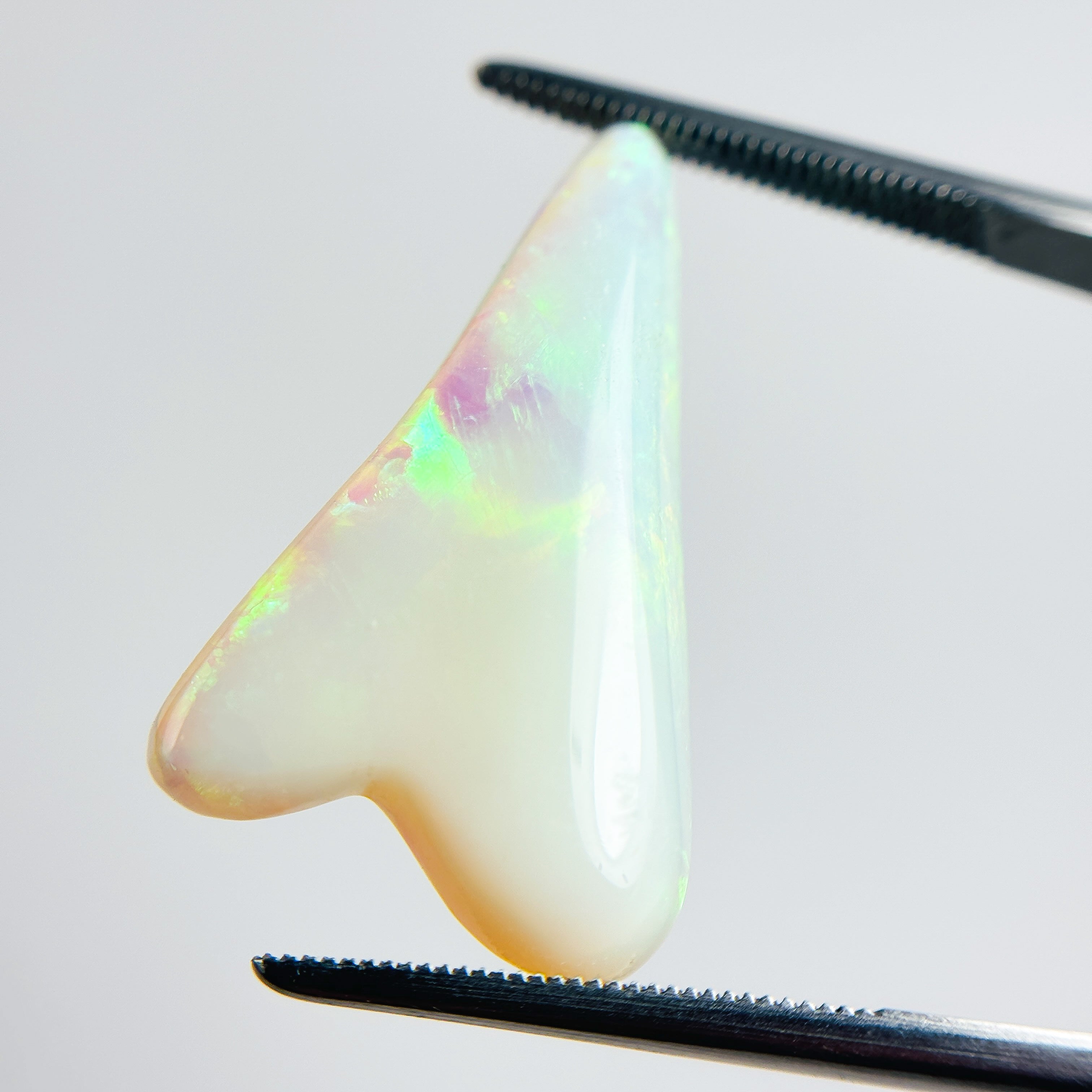 Crystal Opal Multicolour 29x17x7.2 Cabochon Heart 16.65 Carat