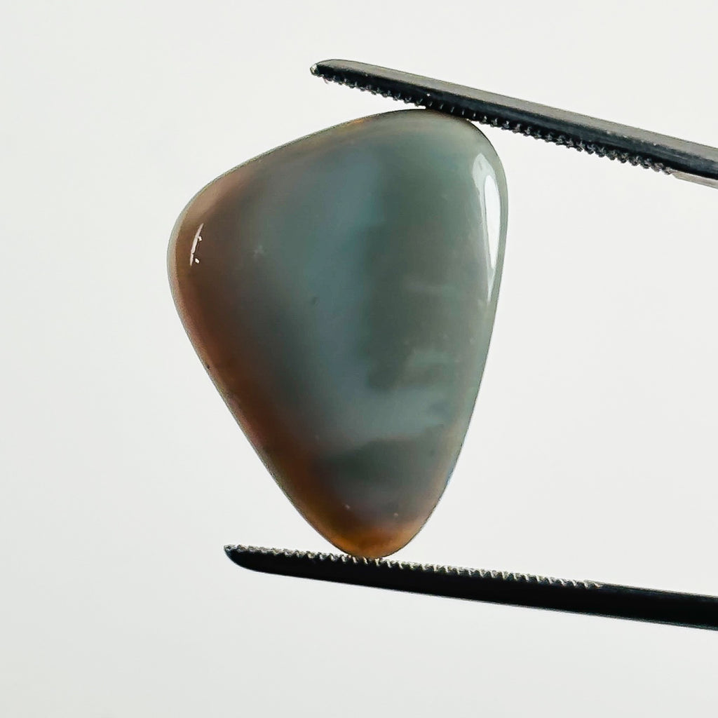 Semi Black Opal Red Multicolour 2x17x4.6 Cabochon Freeform 10.1 Carat