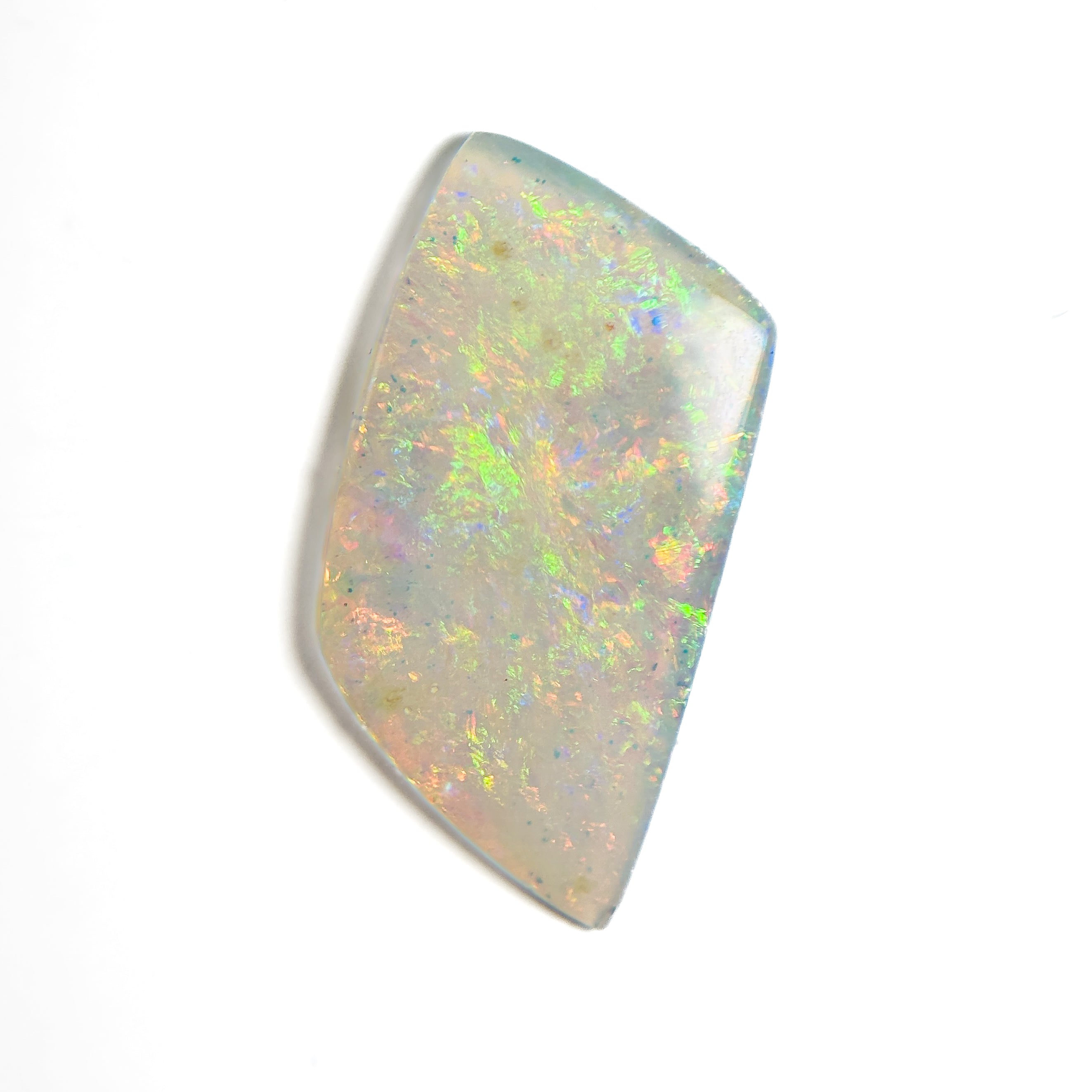 Crystal Opal Red Multicolour 20x12x2 Cabochon Freeform 3.80 Carat