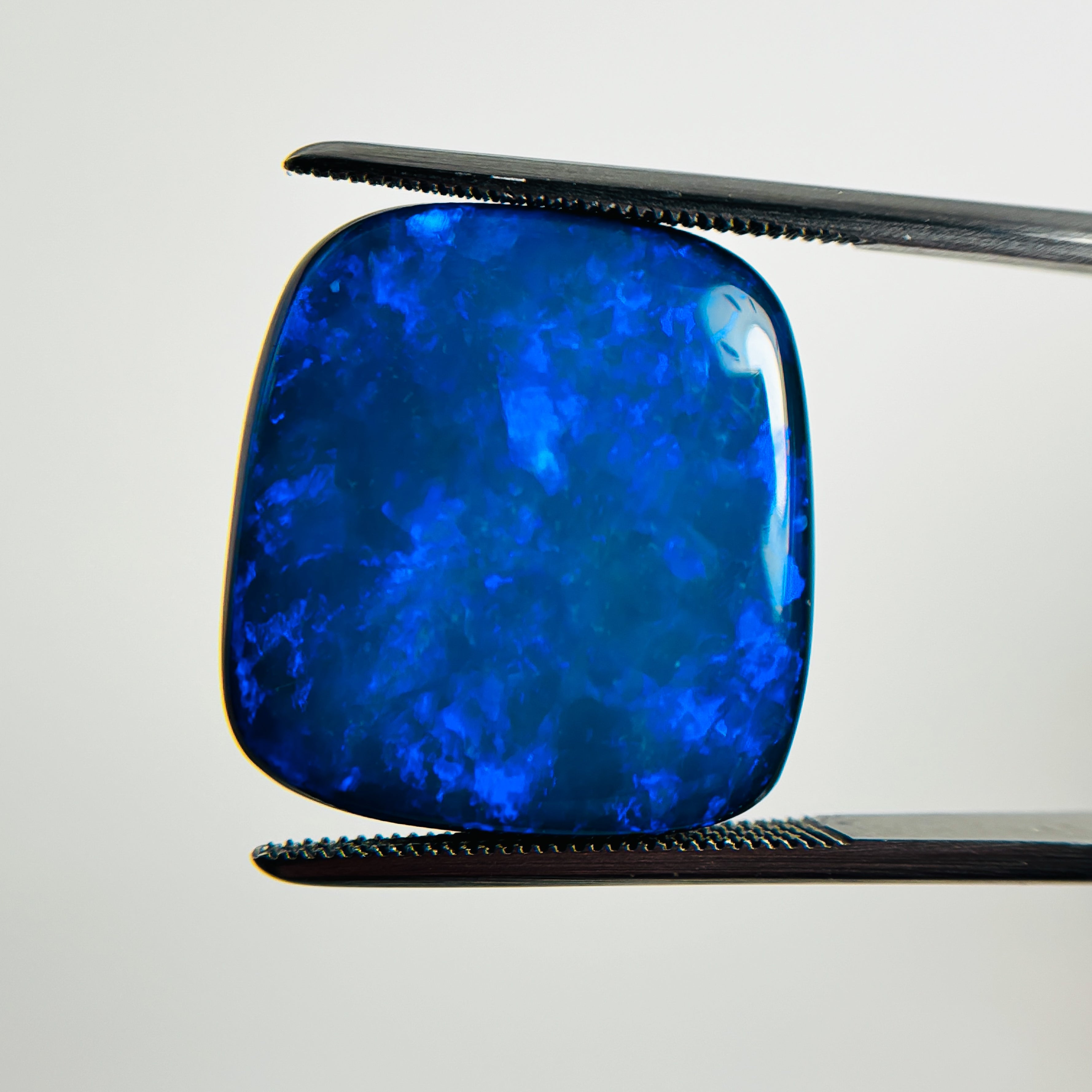 Doublet Opal Blue Green 18x15x4 Cabochon Freeform 7.65 Carat