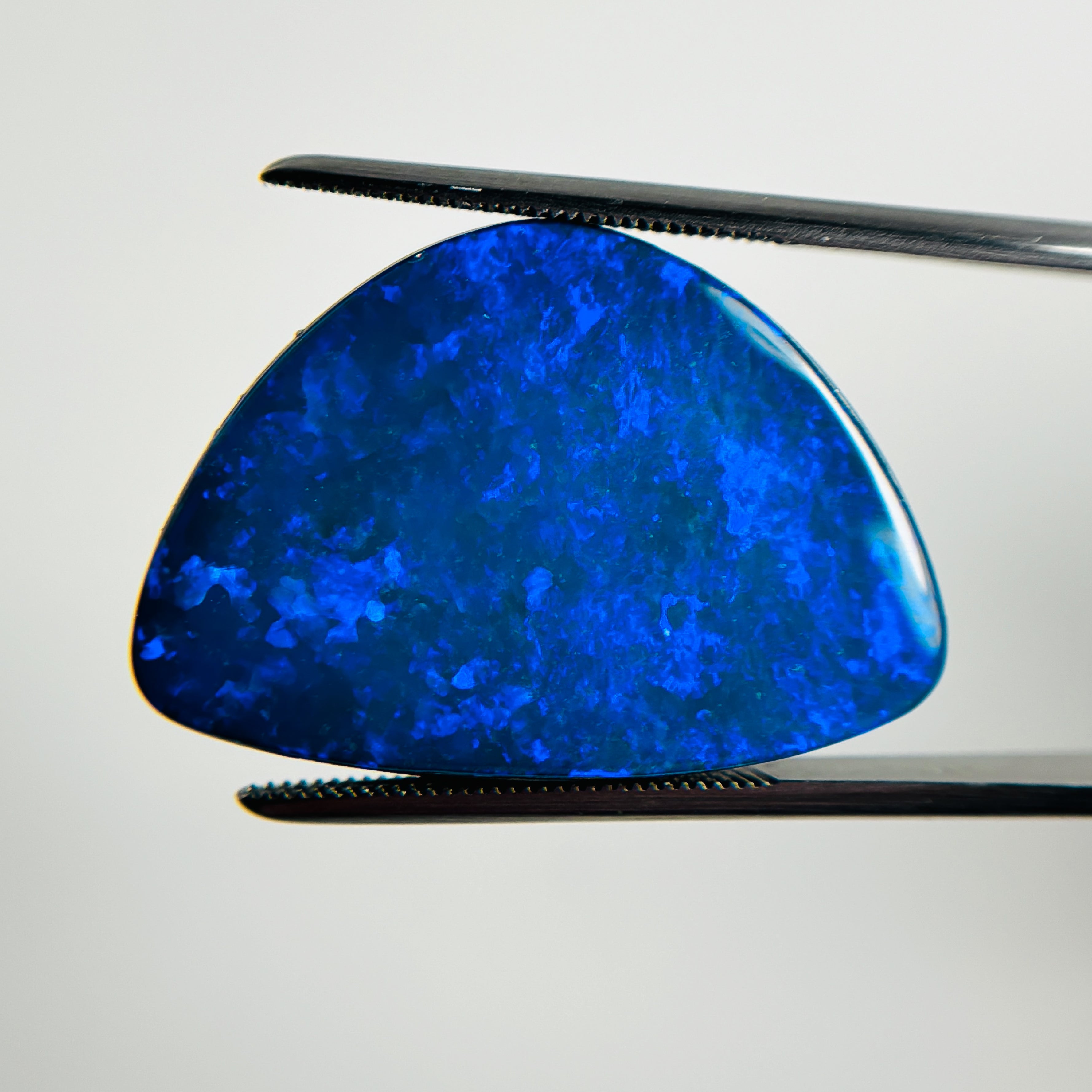 Doublet Opal Blue Green 28x20x4 Cabochon Freeform 15.50 Carat