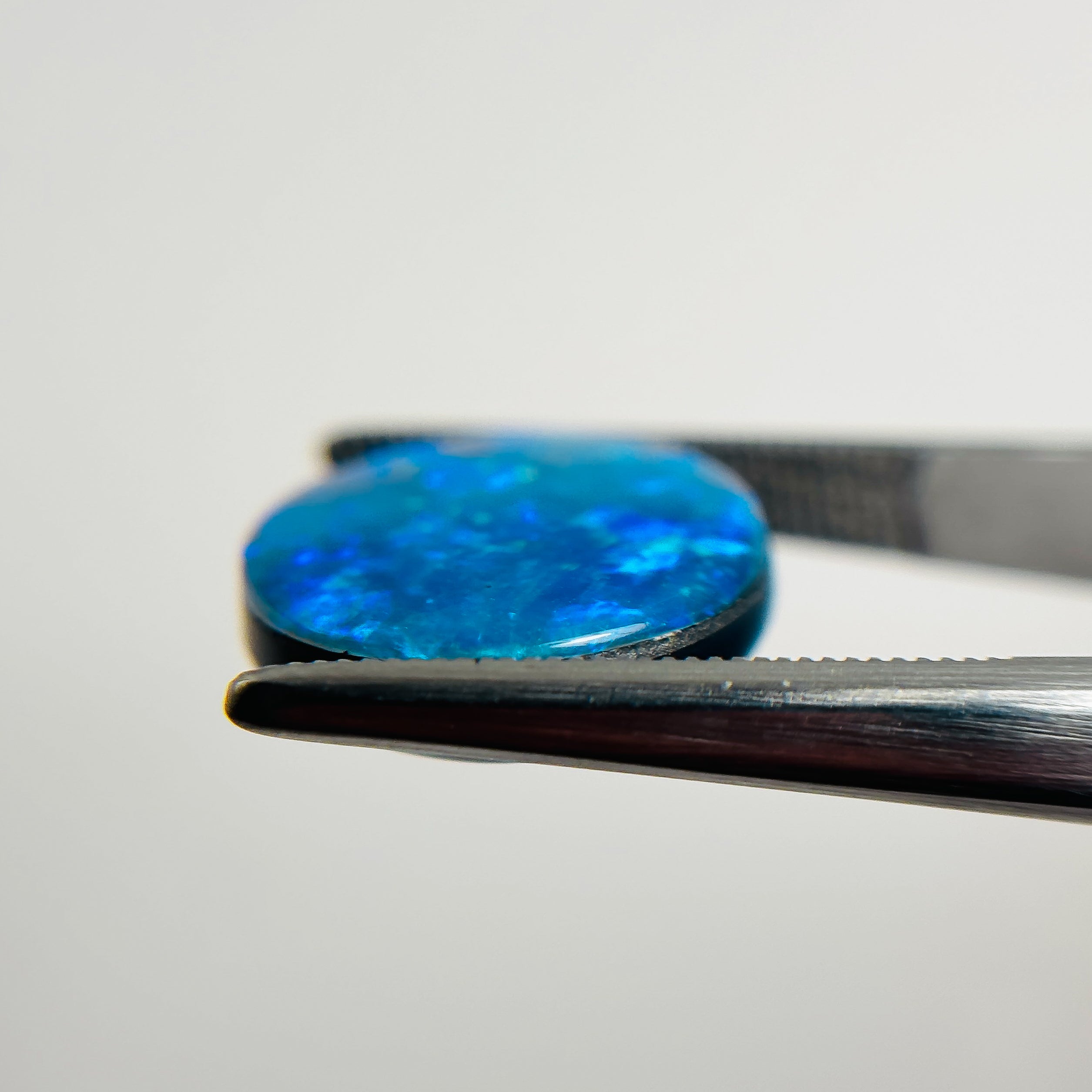 Doublet Opal Blue Green 18x15x5 Cabochon Oval 9.25 Carat